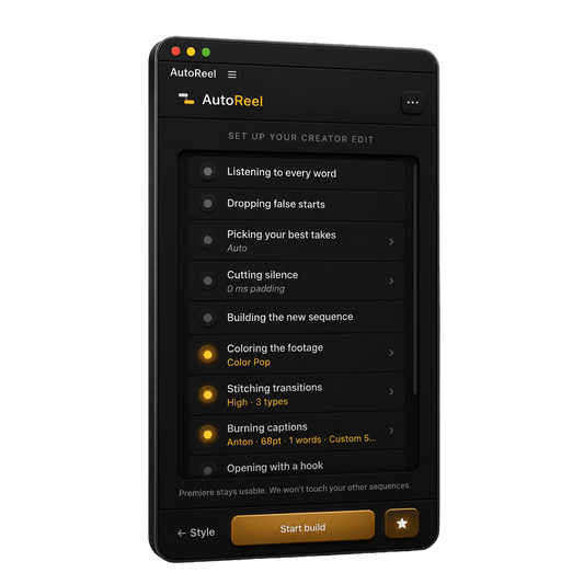 AutoReel for Premiere Pro