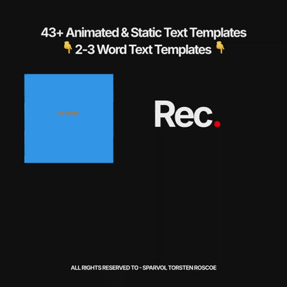 Text Templates Pack